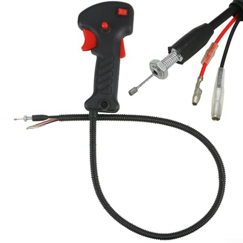 Interruptor de mango de cortacésped, cable de mango de recortadora de gatillo del acelerador, accesorios de cortacésped, herramientas de recortadora, cortacésped