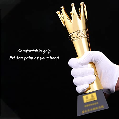 Trophy Cup Big Trophy Cup Custom Met Hars Vergulde Trofee Voor Sportspellen, Geschenkdoos Voor Trofeegeschenken, Gratis Belettering (Color : Gold, Size : 26 * 8cm/10.2 * 3.1 inches) - Image 6