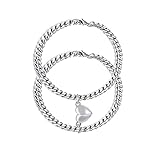 👫Paar-Armband: Dieses Paare Armband verabschieden mit Kandare Link Kette, klassisch und robust.