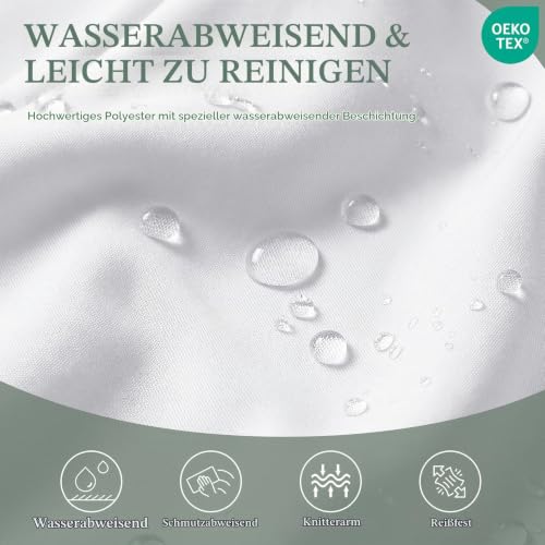 Softalker Tischdecke Rund 160 cm Weihnachten Weiß Abwaschbar Tischtuch – Ansicht 2