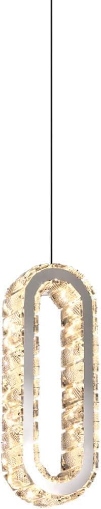 LED Modern Chandelier Lamp, Modern LED Crystal Pendant Light 32W 1-Light Stainless Steel Hanging Ceiling Light