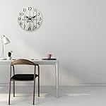 Rebecca Mobili dekorative Wanduhr, Wohnzimmeruhr mit Spruch, Home Sweet Home, Shabby-Stil, Holz Weiß – Maße: Ø 33,8 cm x B 4 cm - Art. RE6151 – Bild 4