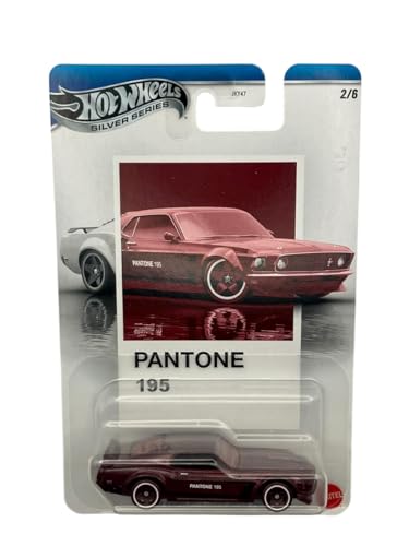 Image of Hot Wheels - '69 Ford Mustang BOSS 302 - JKY48 - Silver Series 2 /6 - Pantone 195 - Premium Card - Wine Red - Official Licensed Model - Mattel 2026-1:64 - Pantone Colour Edition