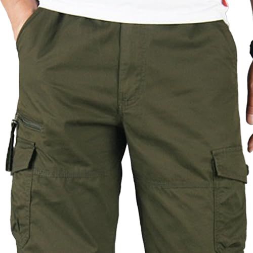 Shorts casual cargo deportivos de algodón para hombre miniatura 5