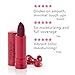 100% PURE Pomegranate Oil Anti-Aging Lipstick Long Lasting, Vibrant Makeup - Moisturizing Cocoa Butter Satin Finish - Vegan Fruit Pigmented Black Rose Color (Cool Deep Wine) - 0.15 oz