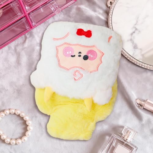 Bolsa de agua caliente con cubierta de peluche animada para dormir 2