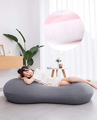 dtkmkj Großer Sitzsack Lazy Sofa Tatami Stuhl Schlafzimmer Balkon Wohnzimmer Waschbar Lunch Chair 135×75cm, Baumwolle… – Bild 8