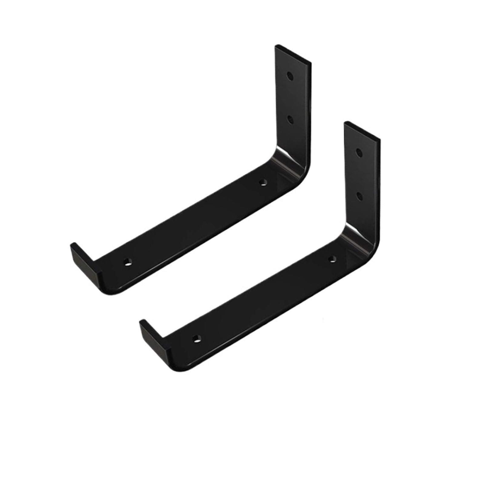 Juaksqzyi One Color 2Pcs Floating Shelf Support Brackets Metal Heavy Duty Shelf Support Easy Installation For Diy Home Storage