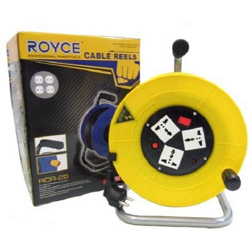 PROLUNGA AVVOLGICAVO MULTIPRESA ELETTRICA 25 MT. SCHUKO UNIVERSALI RCR-25 CW590