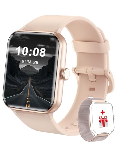 Rastreador de actividad física con llamadas inalámbricas para hombres y mujeres, reloj inteligente deportivo con monitorización de actividad, pantalla táctil de 1,86 pulgadas, con podómetro, D