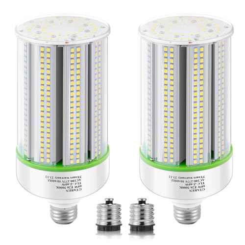 2-Pack 60W LED Corn Light Bulb,E26/E39 LED...