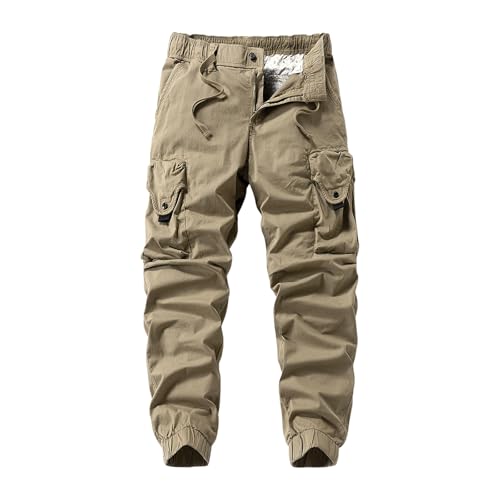 Pantalon cargo homme coupe ajustée confortable durable avec poches multiples