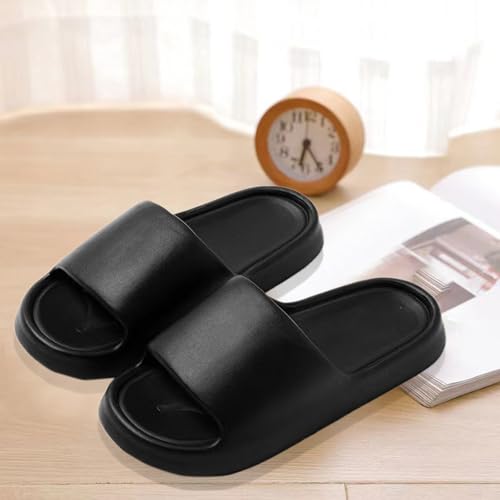 Shower Slippers for Couple Thick Sole Breathable Quick Drying Flat Sandals Open Toe Summer Bathroom Beach Pool Slides4