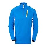 winterjacke mädchen weiche Fleecequalität SwissWell Herren Fleece Jacke Halb-Zip Pullover Outdoor Sport Wander Trekking Jacke Blau S