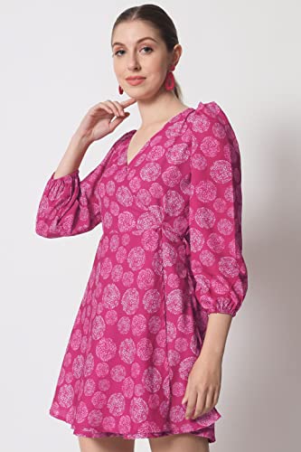 Image of SHOPPING QUEEN Women's Crepe Fit & Flare Dress