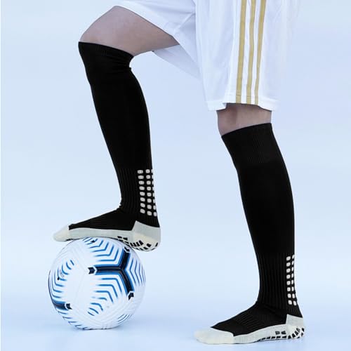 Football Socks, Grip Socks Football Football Grip Socks, Anti-Slip and Thicken Cushion Football Grip Socks Sport Socks Ankle Length Socks for Running Gym Indoor Training