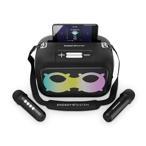 Enceinte portable Bluetooth 5.4 lecteur MP3 et lumières LED intégrées - 5