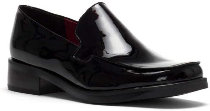 Franco Sarto Womens Bocca Slip On Loafer 5 Black Patent