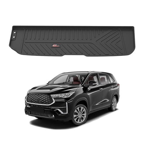 Image of GFX Trunk Boot Dicky Mat Rear Mats (After-Market) Compatible with Toyota Hycross (2023) Model, Black