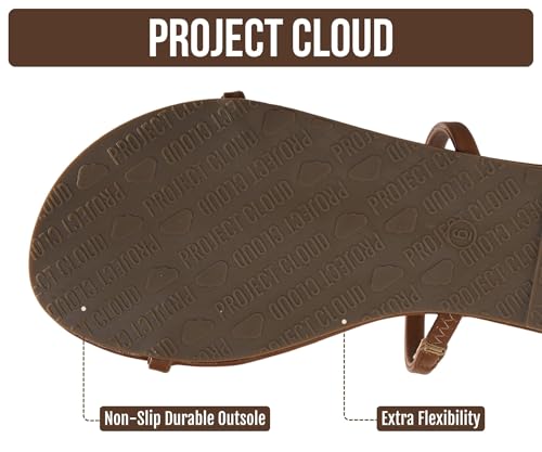 Image of Project Cloud Summer Sandals for Women with Memory Foam Insole (Transition) | Memory Foam Insole; Beach Flip Flops; Non-Slip Sole; Lightweight Double Straps; Summer Sandals for Women; Everyday Comfort