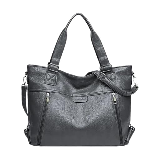 Sac à main rétro pour femme grand format avec bandoulière réglable