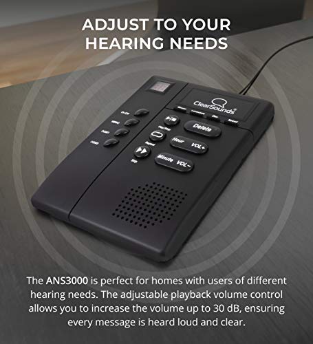 ClearSounds ANS3000 Contestadora Amplificada para Teléfonos Analógicos miniatura 2
