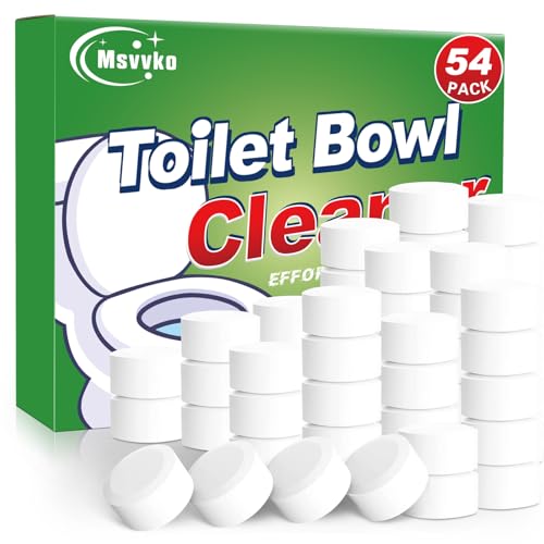 Msvvko Toilet Bowl Cleaners Bleach Tablets 54 PACK, Automatic Toilet