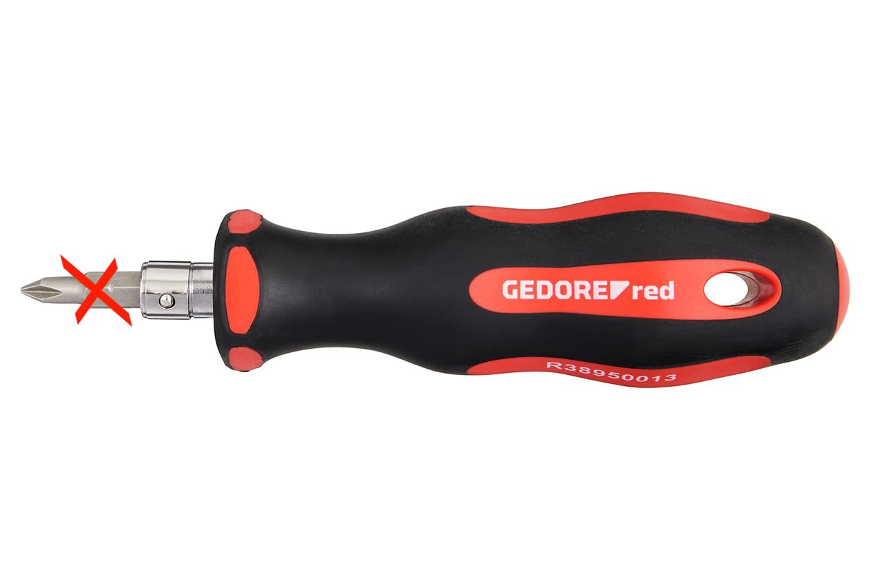 GEDORE red Outils de vélo professionnels pour atelier, 25 pièces, Clé à molette, Tournevis porte-embout 1/4", Outils vélo multifonctions avec sacoche