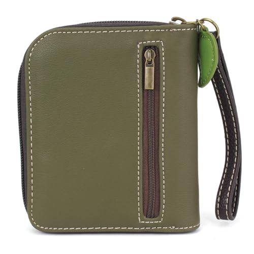 Image of CHALA Zip Around Wallet, Wristlet, 8 Credit Card Slots, Sturdy Pu Leather