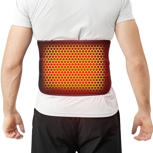 Remo Cordless Heating Pad for Back Pain Relief, Portable Heating Pad for Lower Back, Extended to 60 Inches, Wearable Heating Pads for Cramps with 3 Heat, 30mins Auto-Off, Birthday Gifts for Mom Dad