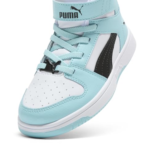 Image of PUMA Kids' Rebound Layup Mid Hook and Loop Sneakers