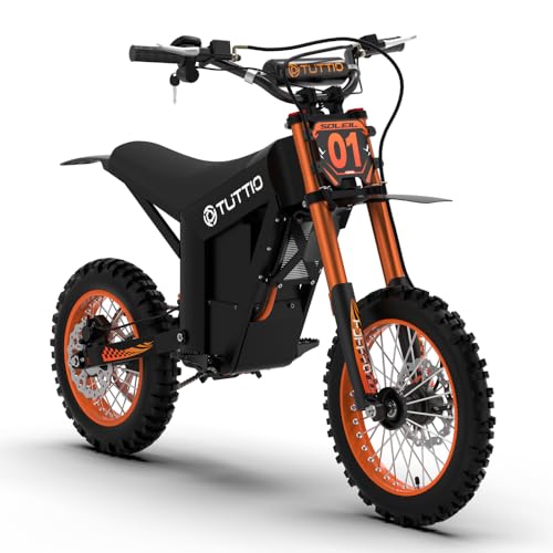 Image of IGC Tuttio Soleil01-GB Electric Dirt Bike, Peak 3000W 21AH Outdoor Electric Mini Bike - 14 inch /12 inch Fat Tire Motorcycle, 3 Speed Modes Off-Road Ebikes, 18-43 Miles Range Ebikes for Adults & Teens