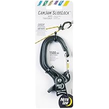 Nite Ize CamJam SlideLock Rope Tightener - يتميز بقفل سحب للإحكام ورافعة سريعة التحرير - حد حمل العمل 500 رطل وقوة الكسر 1500 رطل - يناسب أحجام الحبال 36 مم - كبير
