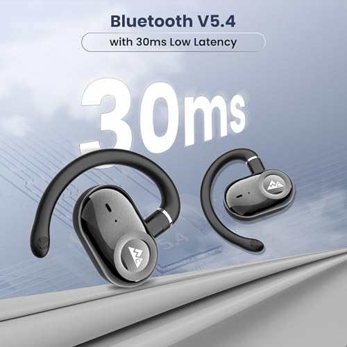Image of WeCool Moonwalk M3 Pro Open Ear Earbuds Wireless with Multi-Angle Adjustment, Bluetooth 5.4 Ows Earphones with Call Noise Reduction, Ear Safe Headphones with Mic, 60Hrs Playback, IP55 Waterproof