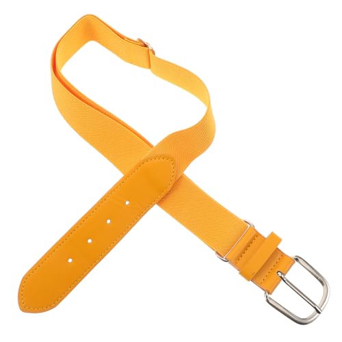 Boys and Girls Adjustable Elastic Softball Belt Vibrant Orange Baseball Belt for Youth Sports Uniforms for Boys and Girls for Growing Teens