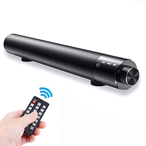 Audible Fidelity Soundbar, Bluetooth Sound Bar For TV And PC, Compact With RGB LED Display, Air