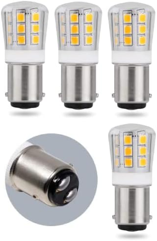 SRRB Performance 12V AC/DC LED Replacement 1004 / 1076 / 1142 /2057 Light Bulb for RV Camper Travel Trailer Motorhome 5th Wheels and Marine Boat (4 Pack, Warm White)