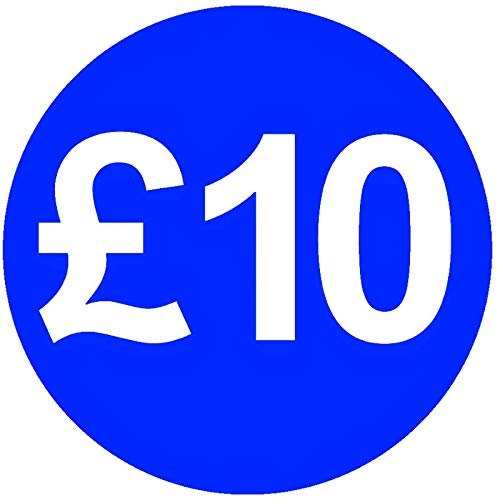 30mm Price Stickers Pack of 1000 - Bright Blue - £10 — image 1