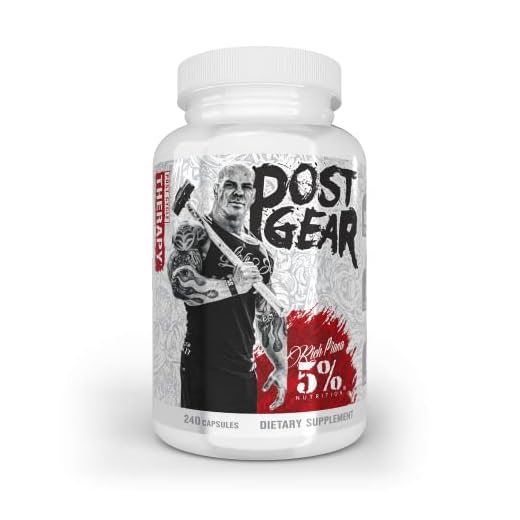 5% Nutrition Rich Piana Post Gear PCT Support Booster | Estrogen Blocker, Aromatase Inhibitor | Post Cycle Therapy Supplement | DAA, DIM, Longjack, Stinging Nettle, Milk Thistle, 240 Capsules