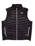 Regatta Halton IV Chaleco térmico Acolchado, Lana de Alpaca, Tejido Ligero y con Forro Antibacteriano Bodywarmers, Hombre, Black/Ash, S