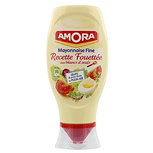 Amora Mayonnaise Fine Fouettée blancs d'oeufs sauce sandwich bocal 398g lot de 5