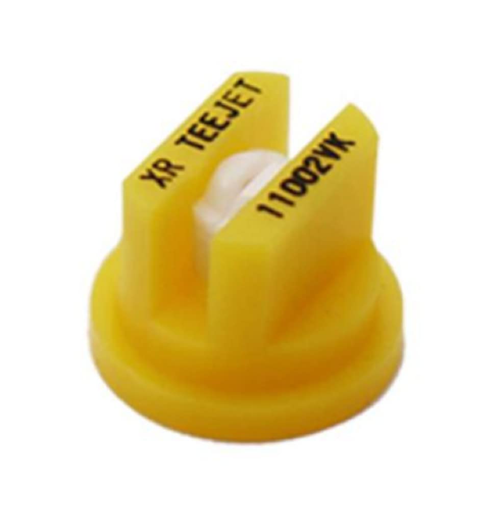 TeeJet XR11002-VK Extended Range Spray Tip, 0.12-0.24 GPM, 20-60 psi, Ceramic - Yellow