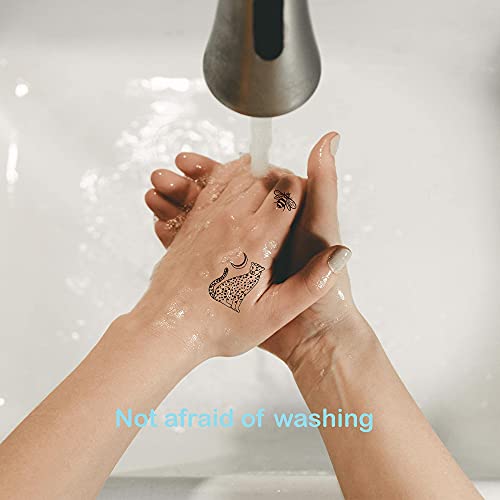 5X2Y Tattoo Tech, Long Lasting Temporary Tattoos, Last 1-2 Weeks, Waterproof, Semi Permanent Tattoo, Realistic Look, No Adhesive, No Reflection (Feather) #TOP7