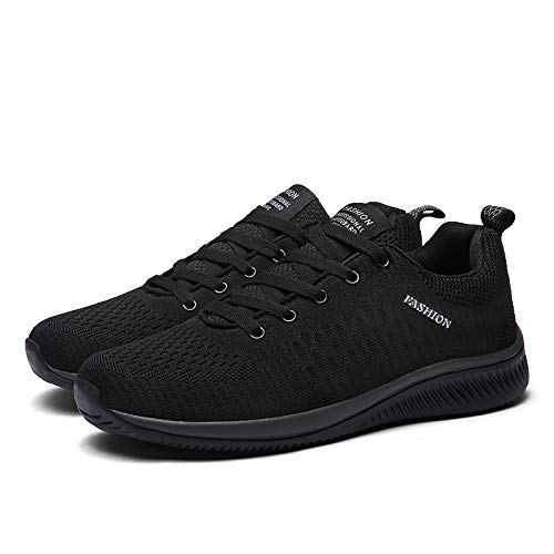 Image of Men Non-Slip Work Shoes Tennis Gym Sneakers Breathable Slip Resistant Lightweight and Comfortable for All-Day Wear Sports and Walking