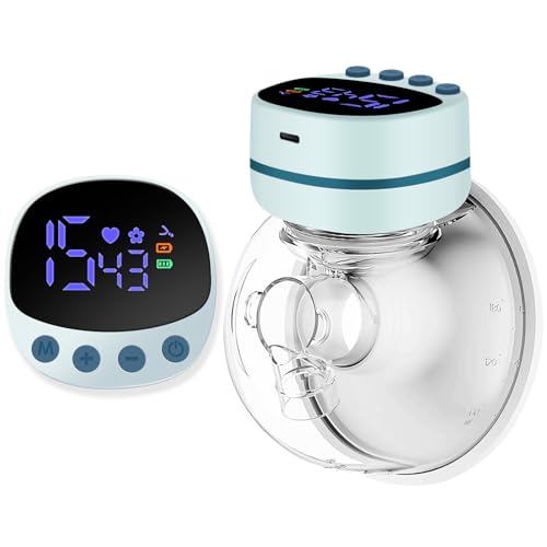 Extractor eléctrico de leche manos libres portátil verde miniatura 1