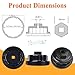Heavy Duty Oil Filter Wrench for Toyota,Lexus,RAV4,Camry,Tundra,Highlander,Sienna,Cruiser,Venza-Filter Cap Removal Socket Tool for 2.5-5.7L Engines with 64mm Cartridge Style Oil Filter Housings