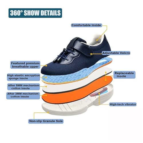 Orthopaedic Diabetic Shoes, Mens Fattening and Widening Breathable Feet Edema Adjustable Diabetic Shoes, Anti-Slip Easy-Close Orthopedic Walking Sneakers, for Swollen Plantar Fasciitis4