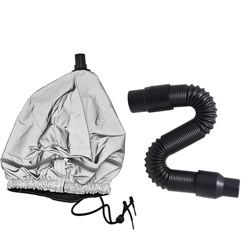 Elitzia Hair Steamer Waterproof Cap with Elastic Band & Hose Bundle