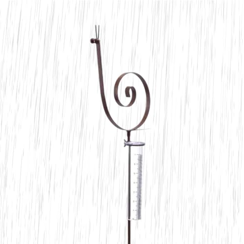 Rain Gauge for Lawn, Rustproof Garden Stake, Patio Decorative Gauge, Balcony Rain Meter, Lawn Decorative Stake, Snail Stake Gauge, Rustproof Garden Gauge, Garden Rain Meter