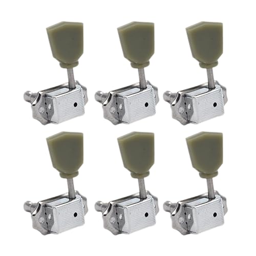 6Pcs Semi Closed Tuning Pegs Keys Tuner Machines Head Knob 6 Right Guitar String Tunings Peg Guitar Replacement Part